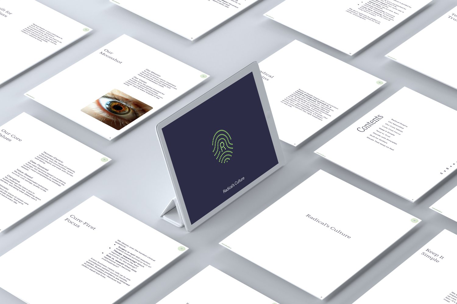 The culture deck, part of the brand toolkit.