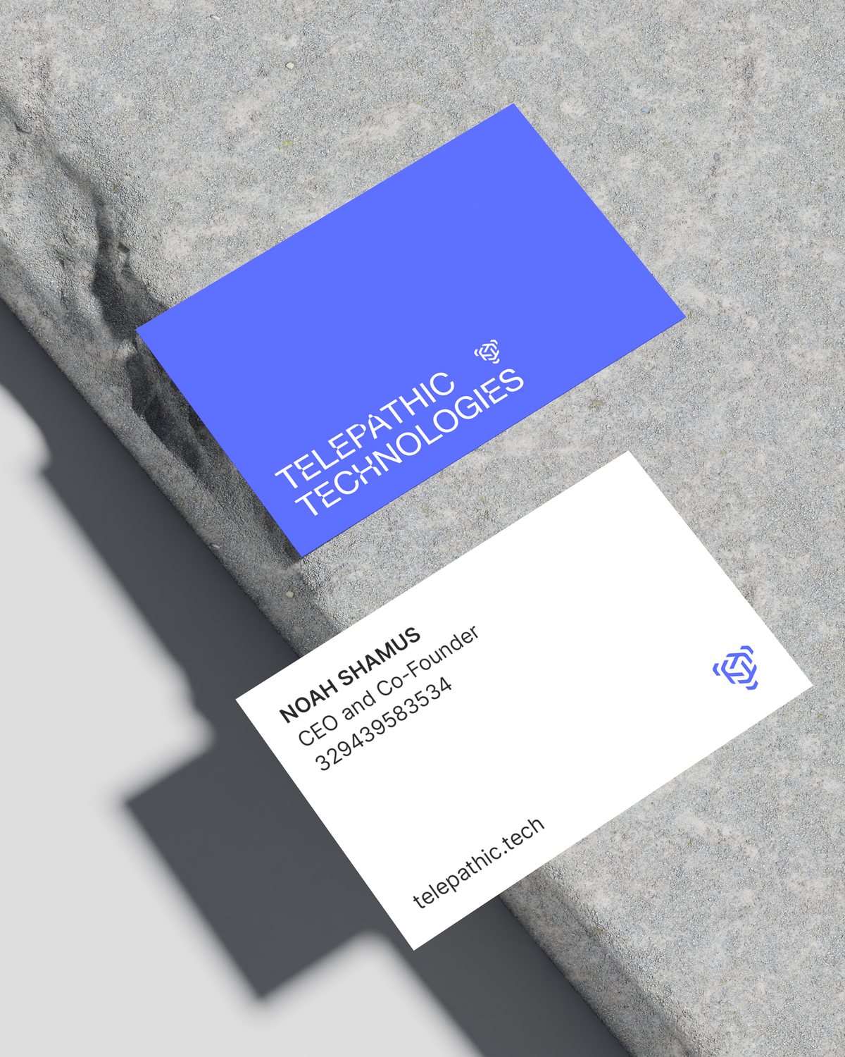 Telepathic Technologies business cards