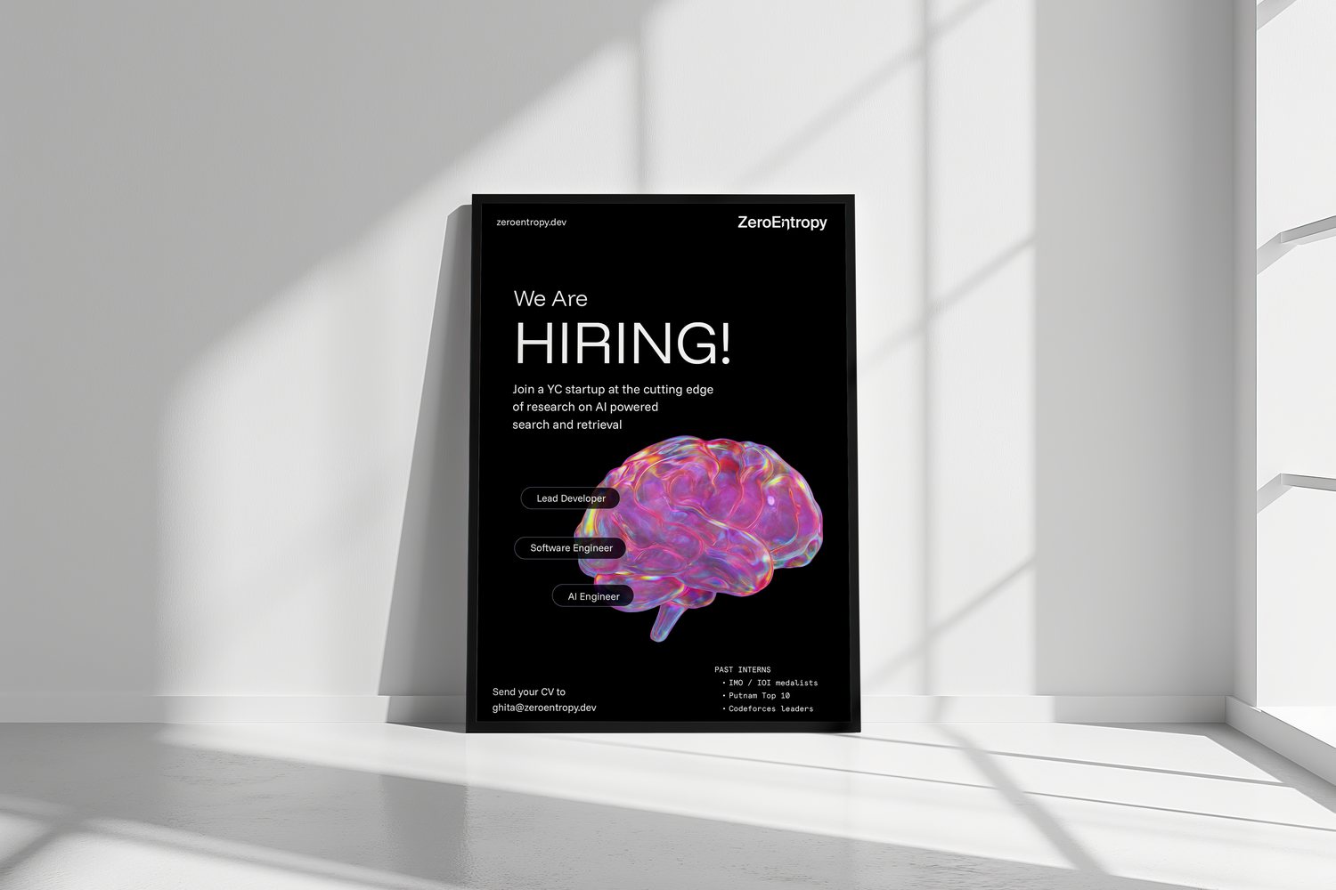 A hiring poster from the 2025 marketing work.