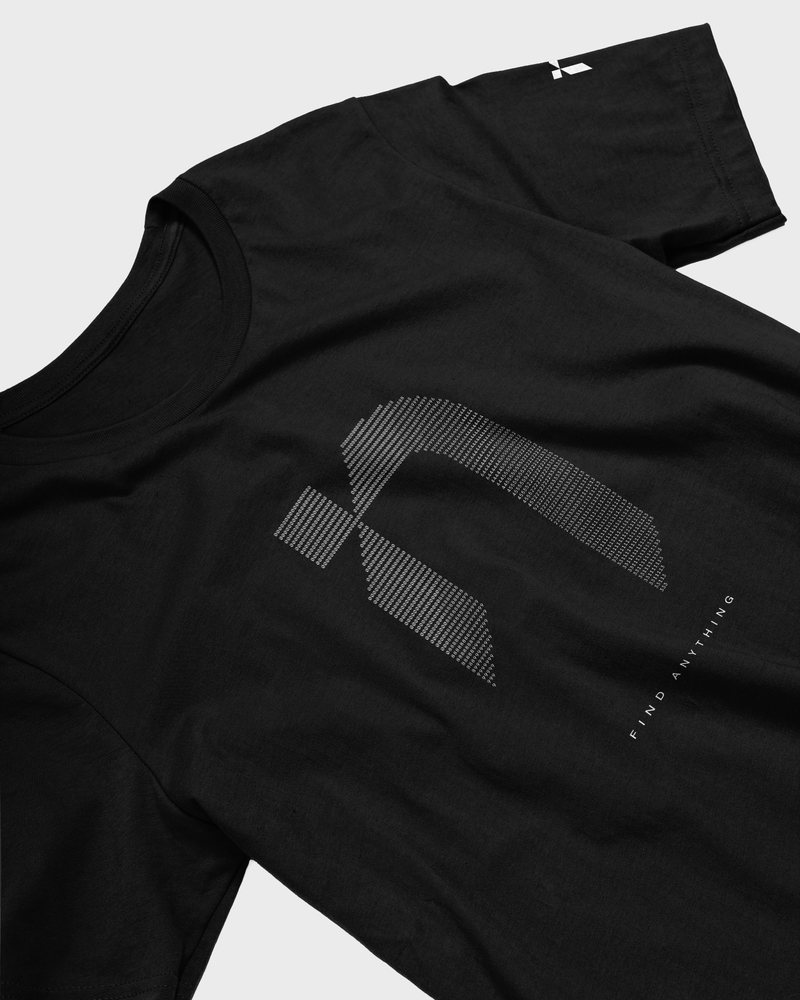 ZeroEntropy black tee with the icon